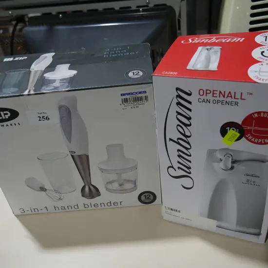Hand blender and electric can opener