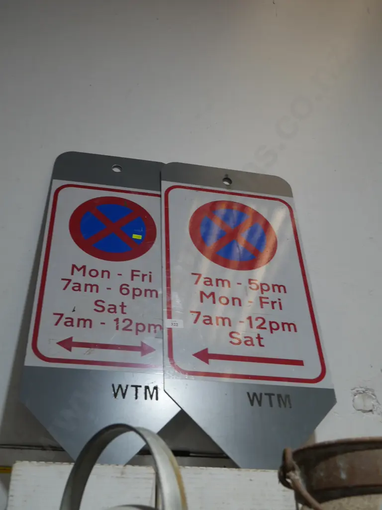 Two no stopping signs Image 1++