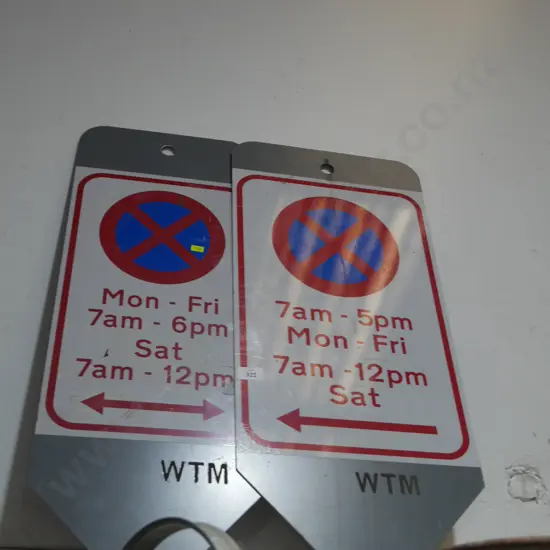 Two no stopping signs