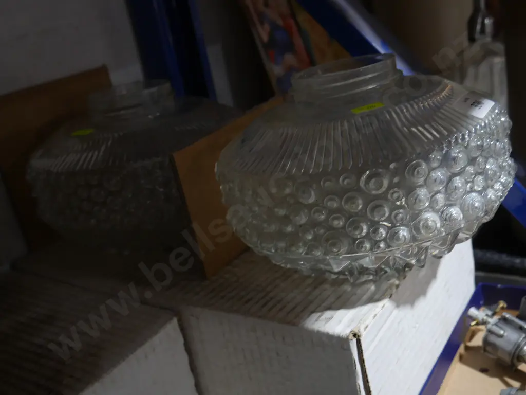 Two glass light shades Image 1++