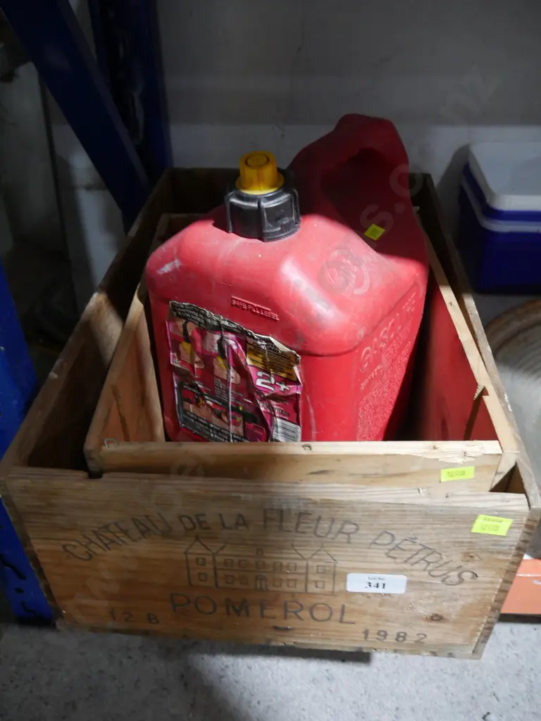 Wooden crates and petrol container Image 1++