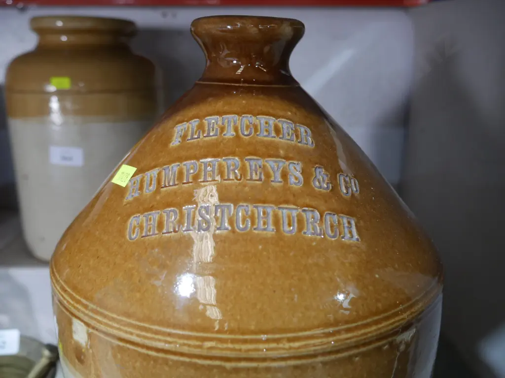 Fletcher Humphries and co Christchurch stone bottle Image 1++