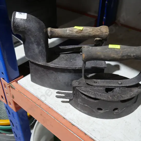 Two vintage irons