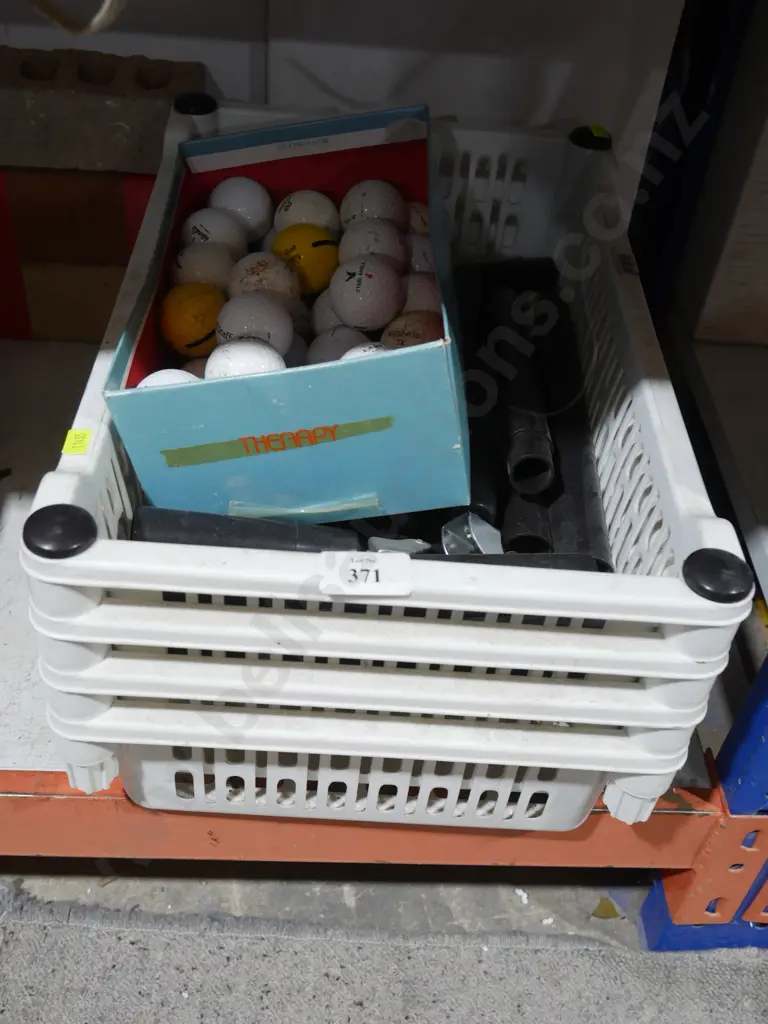 Golf balls and trolley unit Image 1++
