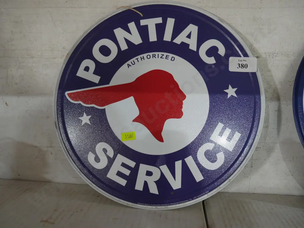 Pontiac tin sign Image 1++