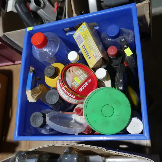Assorted liquids
