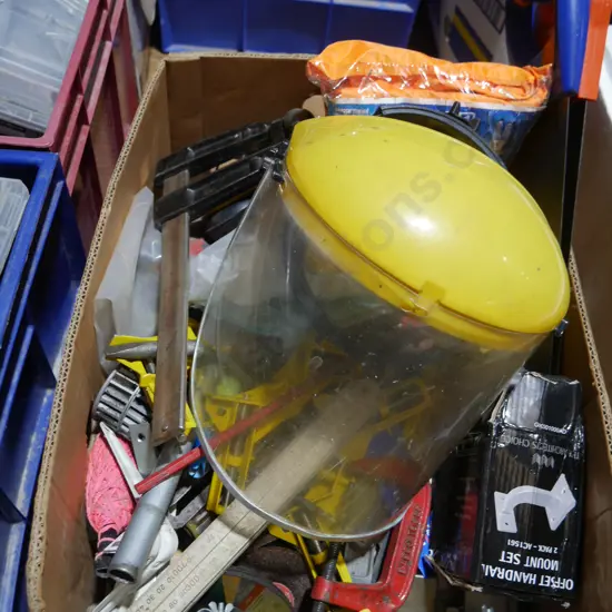 Clamps, garage sundries etc