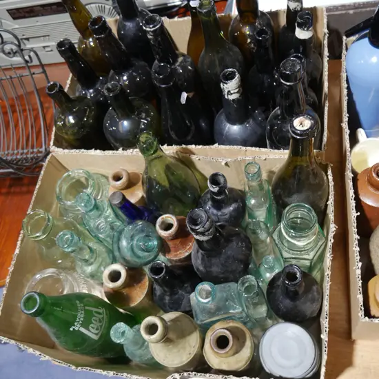 2 boxes of bottles