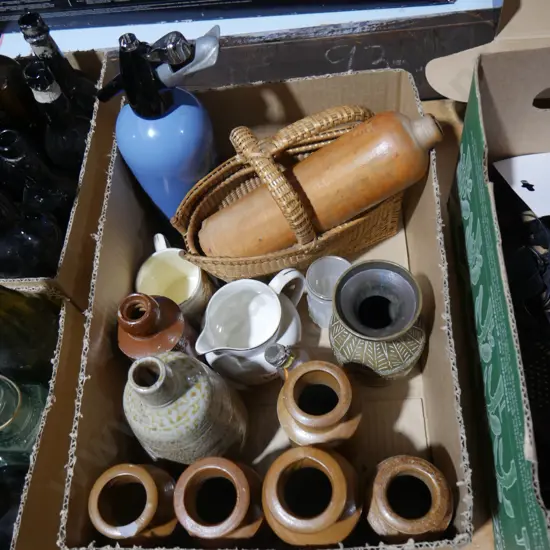 Stone bottles etc