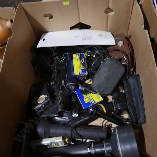 Torches cameras batteries