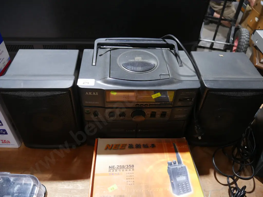 Akai portable stereo Image 1++