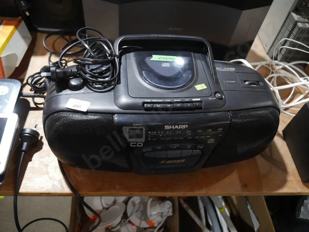 Sharp portable stereo Image 1++