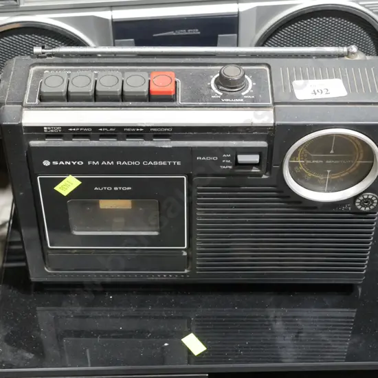 Sanyo radio cassette player