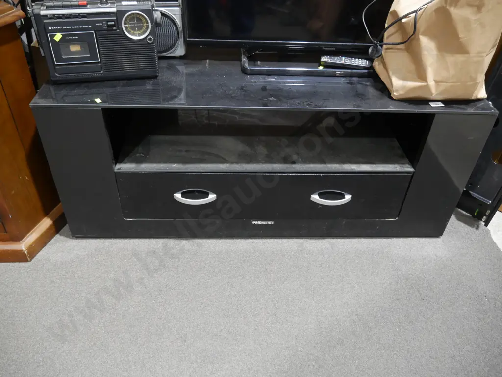 Black TV cabinet Image 1++