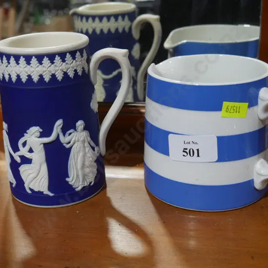 Cornish ware, Jasper ware jugs
