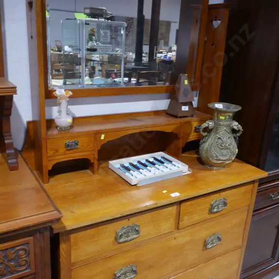 Mirror back dresser