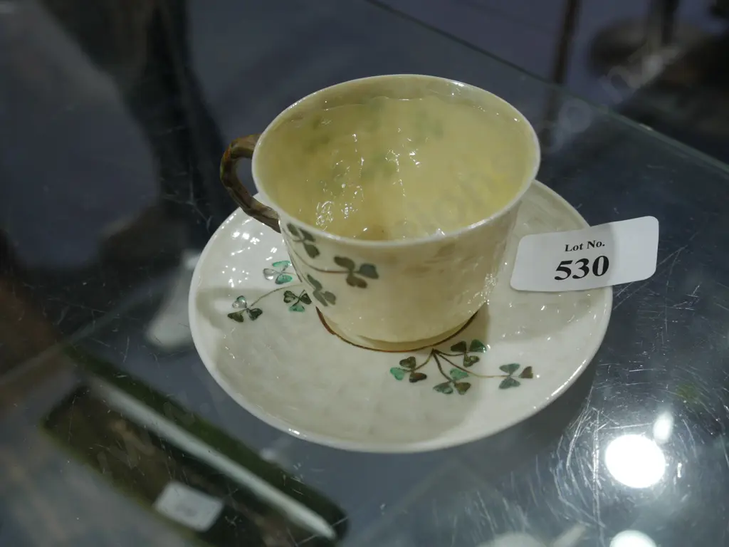 Belleek cup and saucer Image 1++