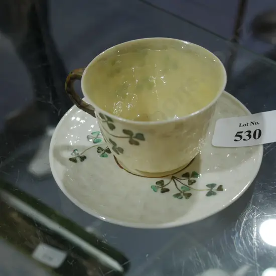 Belleek cup and saucer