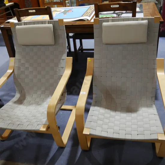2 bentwood chairs