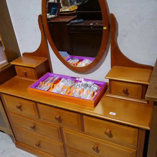 Mirror back dresser