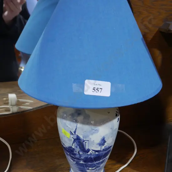 Delf Blue hand painted table lamp