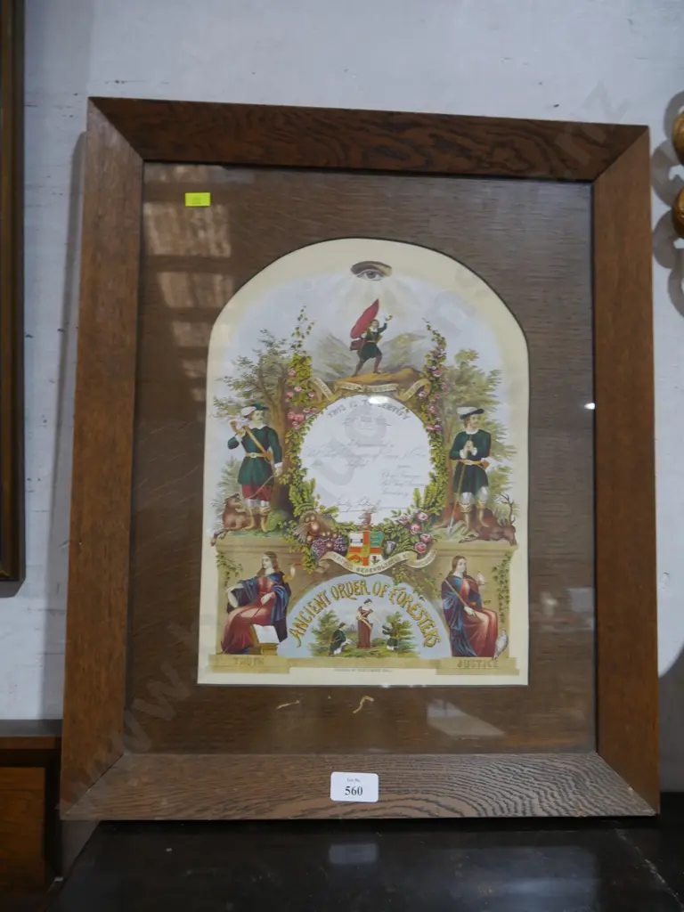 Framed chief Rangers certificate Image 1++