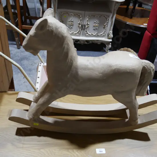 Cardboard rocking horse