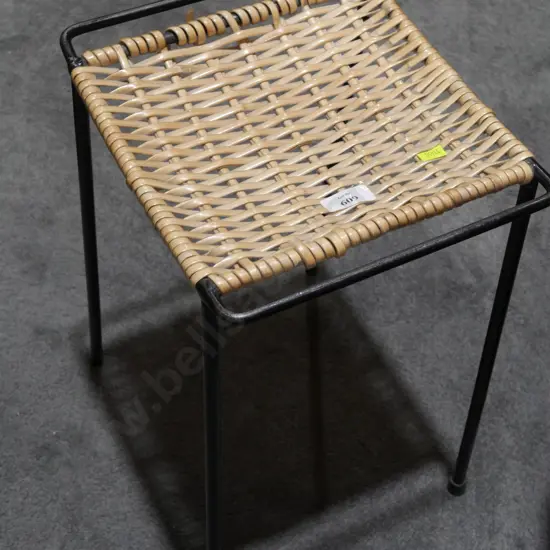 Cane top stool