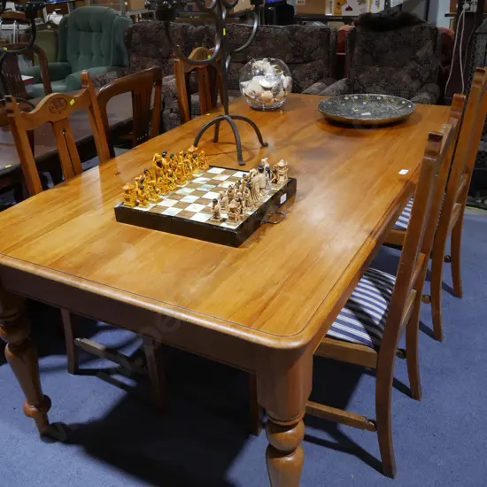 Dining table and four chairs