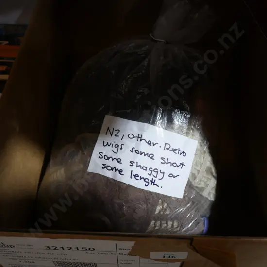 Assorted wigs