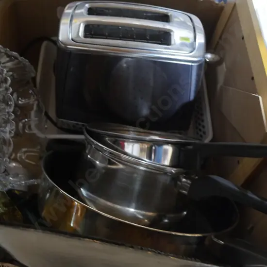Toaster, pots etc