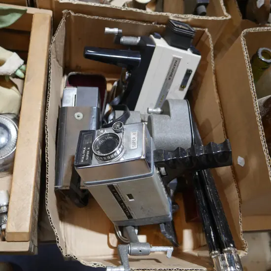 Movie cameras etc