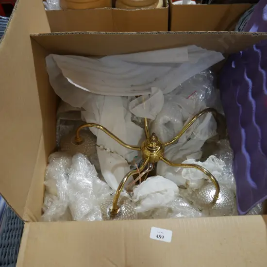 Brass light fitting