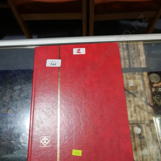 Red stamp album