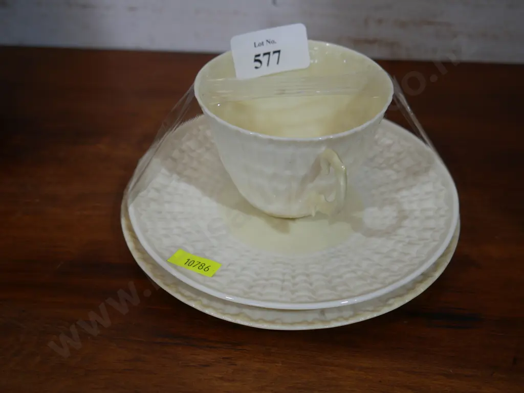 Belleek cup saucer and plate Image 1++