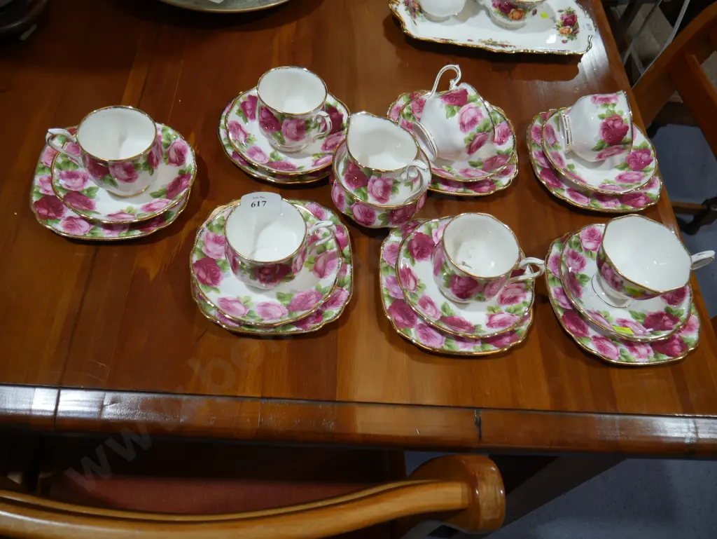 Old English rose tea cups Image 1++