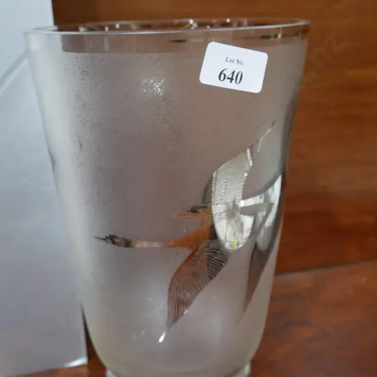 Large glass vase
