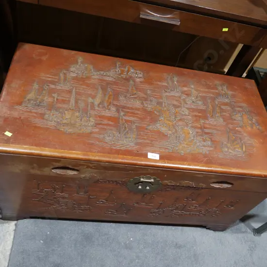 Camphor wood chest