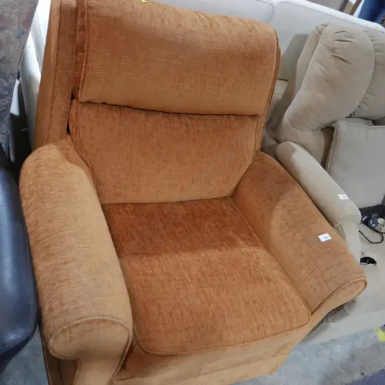 Orange arm chair
