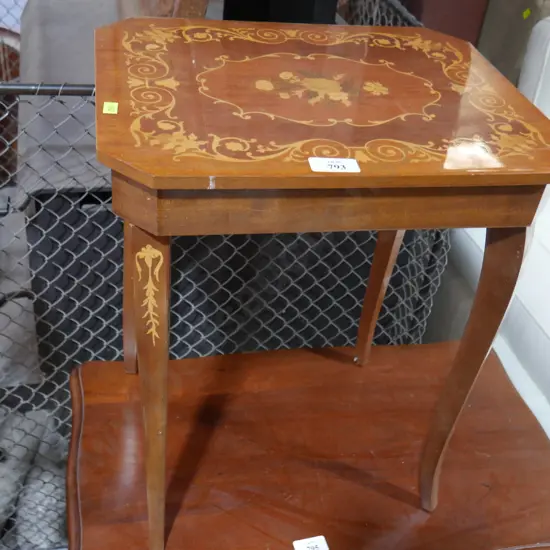 Inlaid side table