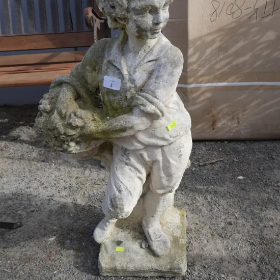 Concrete garden statue