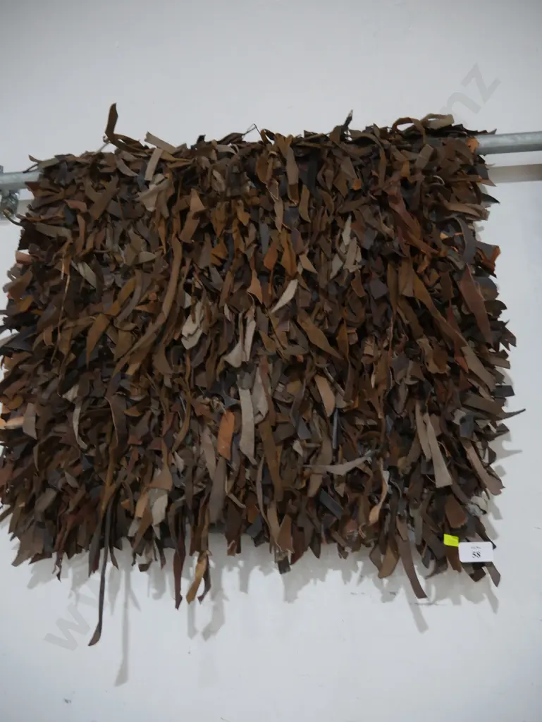 Leather scrap rug Image 1++
