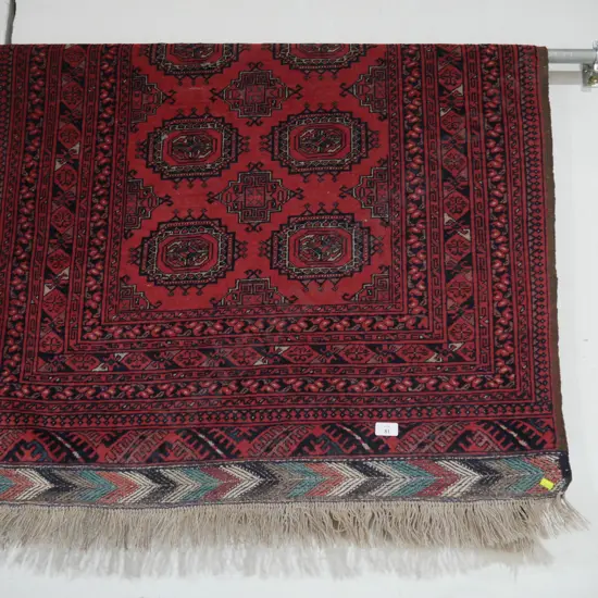 Hand knotted floor rug