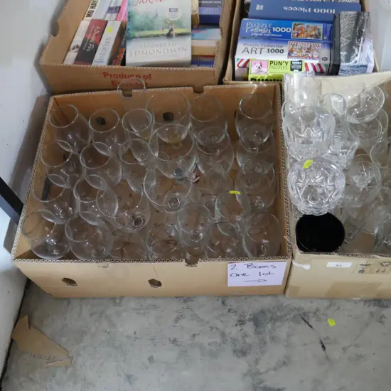 Two boxes of glasses