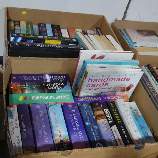 Two boxes of books