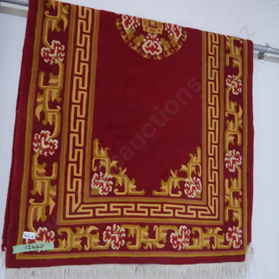 Hand knotted floor rug