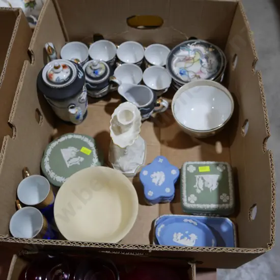 Wedgwood china, Oriental coffee set etc