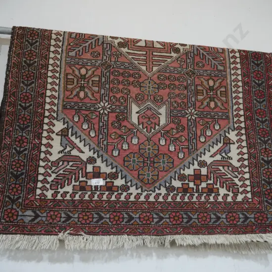 Hand knotted floor rug