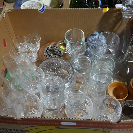 Glassware etc