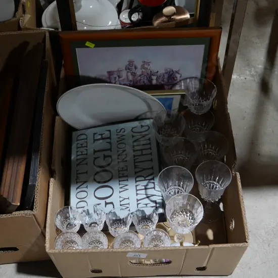 Glassware etc